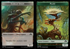 Eldrazi Spawn (0002) // Plant (0026) Double-Sided Token - Foil